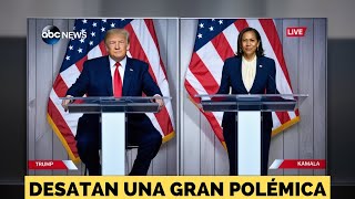 El primer debate entre Donald Trump y Kamala Harris en ABC desata una gran polémica [upl. by Avonasac572]