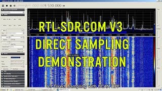 RTLSDRcom V3 Direct Sampling with HPF Demonstration [upl. by Spindell]