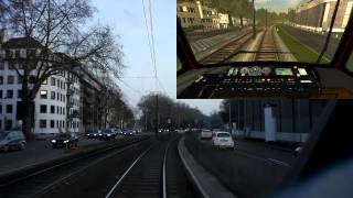 Stadtbahn Düsseldorf Führerstandsmitfahrt und Stadtbahn Simulator U78 [upl. by Htabmas]