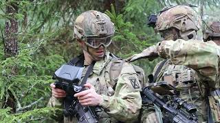 Estonian Division Commander Observes 10th Mtn Div Live Fire Exercise  NATO Training in Estonia [upl. by Dunseath791]