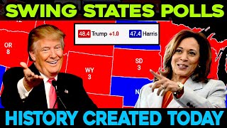 Trump is WINNING Every Swing State Polls  Map Base Battleground States Polling Data  21 October [upl. by Scholem]