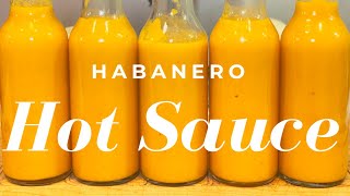 Habanero Hot Sauce  How to Make Easy and Delicious Homemade Hot Sauce [upl. by Tabina]