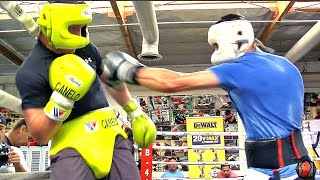 UNRELEASED CANELO ALVAREZ SPARRING FOOTAGE  SHOWS DEFENSIVE FUNDAMENTALS  SLIPPING PUNCHES [upl. by Talich]