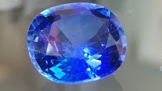 Natural Unheated Violetish Blue Sapphire Sri Lankan 1160 cts [upl. by Nniuq]