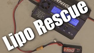 How to recharge a fully flat lipo lithium polymer battery [upl. by Eillib404]