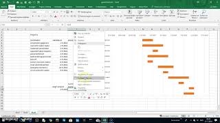 Grafiek voor voortgang project maken Gannt Grafiek [upl. by Aden]