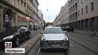 Strassenbahn Wien 2024 Linie 38 [upl. by Banquer]