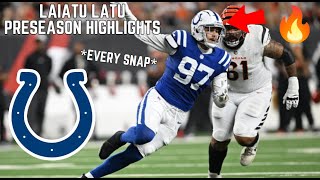 Laiatu Latu EVERY PLAY from NFL Preseason 2024 👀🔥 NFL Preseason Highlights [upl. by Nylegna]