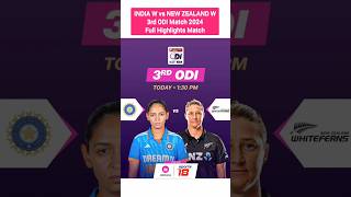 IND W vs NZ W  3rd ODI Match 2024  INDWvNZW INDvNZ shorts ytshorts T20 cricket highlights [upl. by Lybis]