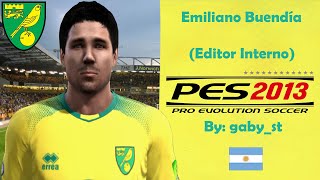 ⚽ Emiliano Buendía 🇦🇷 🟢🟡 PES 2013  Editor Interno como crear a Buendia 🔥🔥 Ps3 Xbox Pc ⚽ [upl. by Oys]