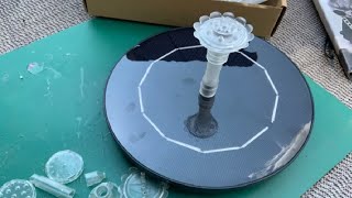 AISITIN 2 IN 1 DIY Solar Springbrunnen mit 3 5W Abnehmbares Sonnenkollektor Richtig vielseitig eins [upl. by Ardnosal781]