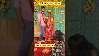 Short girls wedding stage pavangal 🤣 Engagement fun girls girl couplegoals marriage shorts [upl. by Aizahs]