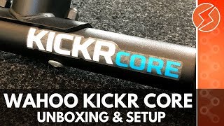 Wahoo KICKR CORE Unboxing Install amp Setup [upl. by Eelsew635]