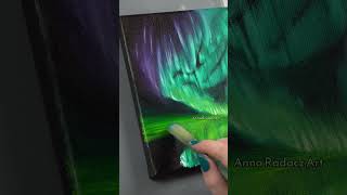 How to paint northernlights oilpainting painting art iceland [upl. by Livy]