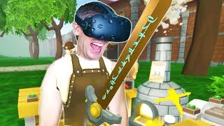 OWNING THE ULTIMATE BLACKSMITH AND ALCHEMIST SHOP IN VR  CRAFT KEEP VR HTC VIVE Gameplay [upl. by Bj672]