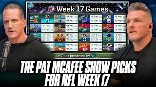 The Pat McAfee Show Picks amp Predicts Every Game For NFLs 2023 Week 17 [upl. by Hermina]