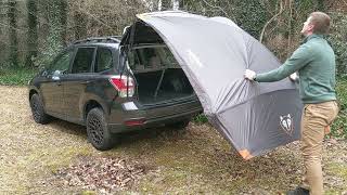 SUV Tailgate Canopy Setup Guide [upl. by Atwekk]