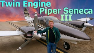 Piston Twin Piper Seneca III  Flight amp Pilot Interview [upl. by Zeba]