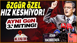 Özgür Özel hız kesmiyor Aynı gün 3 miting canlıyayın [upl. by Alraep749]