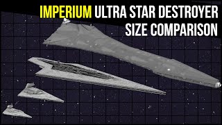 Imperium ULTRA STAR DESTROYER size comparisons in Empire at War [upl. by Mckenzie]