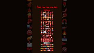 emojichallenge emoji puzzle funny riddles find the non red thing 😶🇨🇦🇧🇴 shorts [upl. by Ynetruoc]