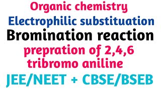 bromination reaction of aniline bromination of aniline bromination reaction class 12 bromination [upl. by Tansy635]