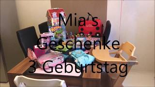 Mia´s Geschenke zum 3 Geburtstag [upl. by Basset281]