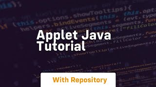 applet java tutorial [upl. by Ecneret]