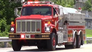 West End Fire Company Tanker 435 amp Plainfield Township Fire Company Tanker 3631 Responding [upl. by Selokcin]