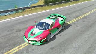 Ferrari FXX K  California Highway  Assetto Corsa [upl. by Ahsenal668]