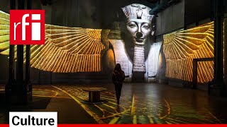 Egyptian pharaohs at the Ateliers des Lumières in Paris • RFI English [upl. by Aicelaf557]