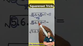 Square Root Short Trick mathstricks rajnishsir olympiad rajnishsirmath sainikschool [upl. by Adnov]