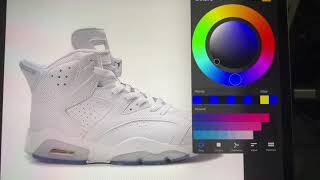 Design sneakers using Procreate [upl. by Odnalref]