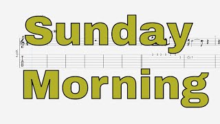 Maroon 5 Sunday Morning  INTERACTIVE GUITAR TABS [upl. by Nonregla]