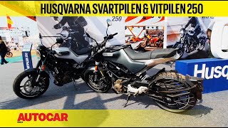 Husqvarna Svartpilen 250 and Vitpilen 250 Walkaround  IBW2019  First Look  Autocar India [upl. by Nyrual958]