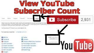 View YouTube Subscriber Count Without Unsubscribing [upl. by Pembrook]