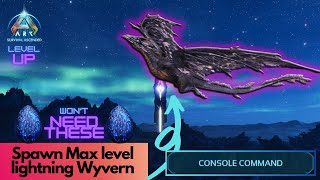 Tamed Lightning Wyvern Spawn Command  Ark Survival Ascended [upl. by Nylecaj]