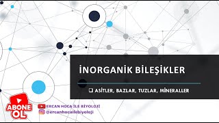 3 İnorganik Bileşikler Asitler Bazlar Tuzlar ve Mineraller Ercan Hoca İle Biyoloji [upl. by Lamiv906]