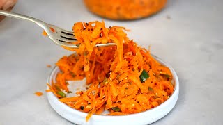 Fermented Carrot Pickle  Traditional Recipe from India [upl. by Welby]