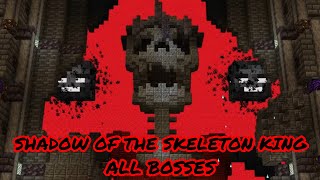 Minecraft Shadow of the Skeleton King All Bosses  1211 Map [upl. by Serafina]