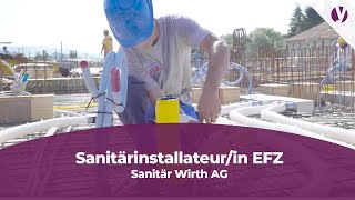 Lehre als Sanitärinstallateurin EFZ bei Sanitär Wirth AG [upl. by Sheri]