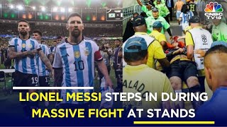 Football World Cup Qualifiers Lionel Messi Walks Out in Violent Match  Argentina Vs Brazil  IN18V [upl. by Enellek]