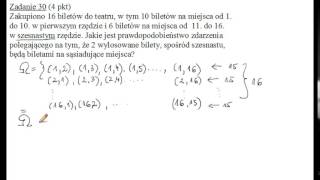 Zadanie 30 Matura z matematyki grudzień 2014r CKE [upl. by Deroo]