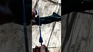 Fixing broken arrow nock survivalgear bushcrafttools survivalarrow survivalbow outdoorsurvival [upl. by Staw]