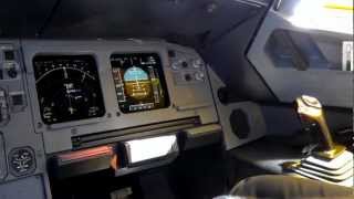 Cyprus Airways A320232Cockpit Scenes and DescentFull HD [upl. by Adiol95]