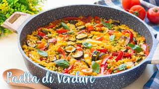 Paella di Verdure  Ricetta Facile Paella Vegetariana  55Winston55 [upl. by Hinson]