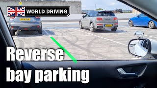 How to do reverse bay parking in easy steps  UK driving test [upl. by Sturges]