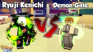 Shindo Life Which Inner Gates is The Best Ryuji Kenichi Vs Demon Gate [upl. by Diva]