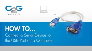 How To Connect a Serial Device using USB [upl. by Meirrak]