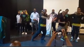 Mk President Jacob Zuma Singing quotuMshini Wami  Johannesburg during the meeting with the artist [upl. by Nerak]